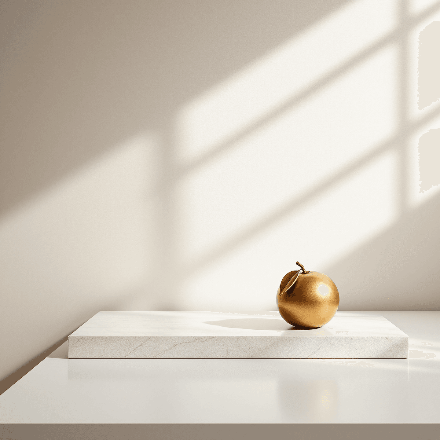 cast bronze lemon with brushed cool patina — on washed unbleached linen, off-white seamless ground, north-window light upper-left